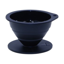 ワールドクリエイト ViV ドリッパー コーヒー 折りたたみ 2カップ ブラック 59976