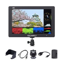 FEELWORLD T7 PLUS Camera LCD Monitor 7 Inch 3D LUT Waveform Vector 1920 x 1200 4K HDMI Output/Input for SLR Camera Gimbal Japanese Settings