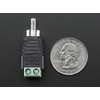 RCA (Composite Video, Audio) Male Plug Terminal Block, RCA Male