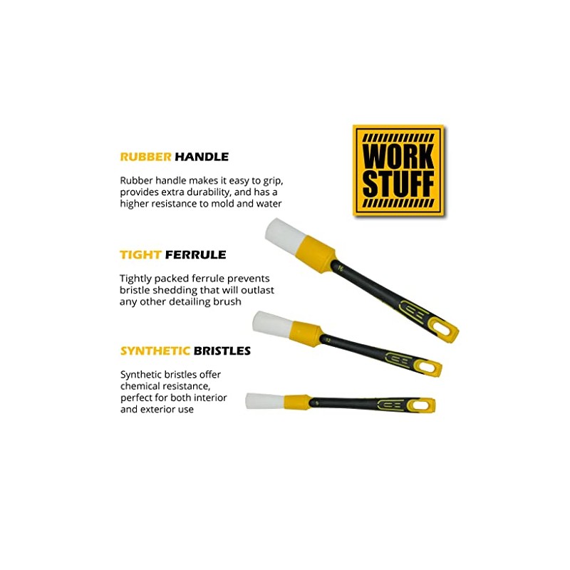 Work Stuff Detailing Brush - Rubber Albino (30 mm)