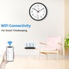 Couperos WiFi Wall Clock with Auto-DST, 12 Inch Silent Non-Ticking
