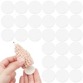 NBEADS 200 Pcs Candle Adhesive Holder Taper, 1. 2 Inch Taper Candle Holder Candle Grips Dots Small Candle Accessories Candle Grips Adhesive Candle Sponge Sticker for Candle Holder