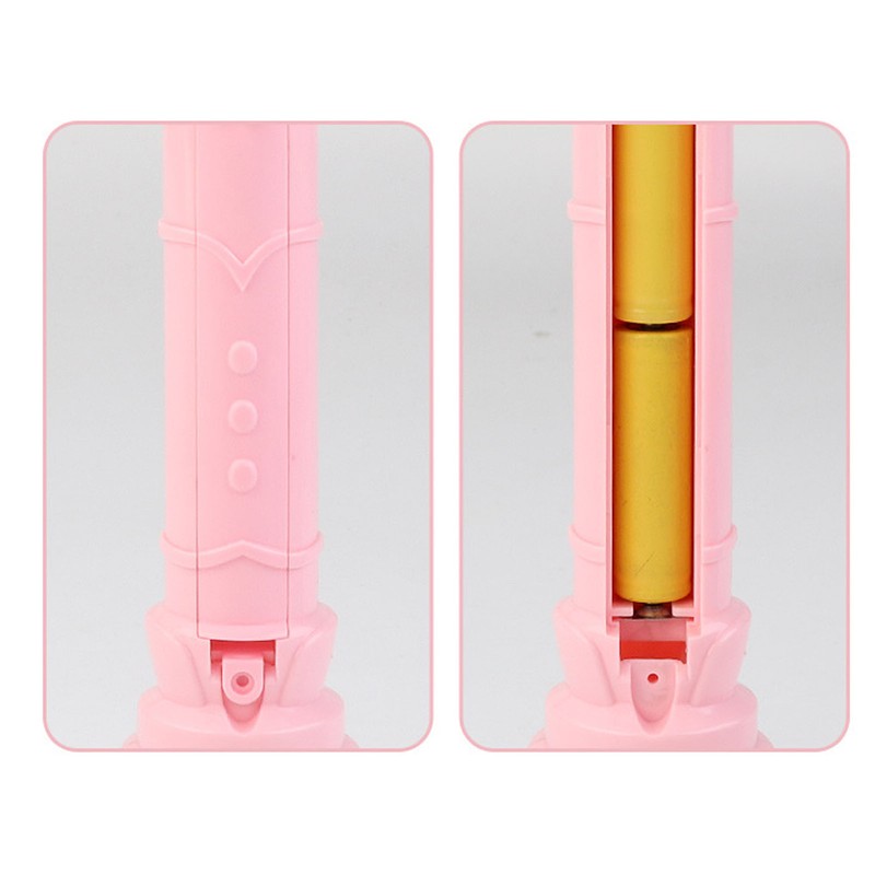 Light Up Bubble Blower Wand Heart Shape Handheld Electric Bubble