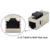 AAOTOKK Cat7 Keystone Wall Plate Coupler RJ45 Keystone Jack Inline