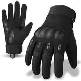 aaasportx Motorcycle Gloves with Hard Knuckle Black Motorcycle Glove for Men Women Touchscreen Function Motorbike Gloves Powersport Gloves