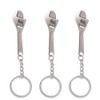 Leadigol 3pcs Mini Wrench Tool Keychain Metal Spanner Keyring Pendant,Creative