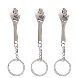 Leadigol 3pcs Mini Wrench Tool Keychain Metal Spanner Keyring Pendant,Creative Mini Adjustable Wrench Key Chain Spanner Key Chain,for Men Women