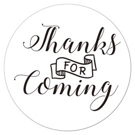 Thank You Stickers, Thanks for Coming Stickers, Wedding Thank You Stickers, 2 Inch Circle Thank You Sticker Labels, Thank You Stickers for Baby Shower Party, Birthday Party Favor Decor, 50 Pack.