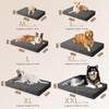 EHEYCIGA Waterproof Dog Bed Orthopedic 30"x20", Memory Foam Pet Bed