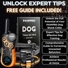 Dog Shock Collar with Remote, Unmatched 4-Mile Range, Night-Light Mode,