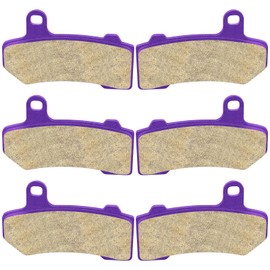 ECCPP Brake Pads Fits for 2008-2014 FLHTCU Ultra Classic Electra Glide, 2008-2013 2015-2018 Road Glide, FA409 Front and Rear Brake Pads