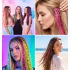 12 PCS Colorful Clip in Hair Extensions, Racoon Tail Hair