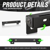 YZONA Flip-Up Winch License Plate Frame Compatible with 10" Hawse