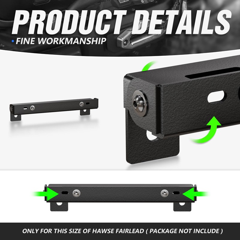 YZONA Flip-Up Winch License Plate Frame Compatible with 10" Hawse