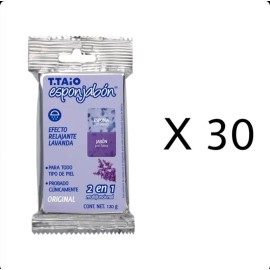 T.Taio Esponjabon Lavanda El Original T.taio Caja Con 30 Piezas