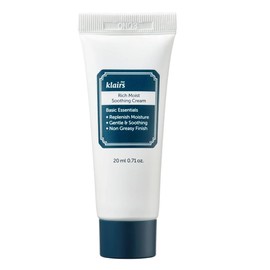 DearKlairs Rich Moist Soothing Cream 20ml, For Sensitive Skin, Hypoallergenic, Centella Asiatica, Ceremide, Moisturizer, Protective layer with Beta Glucan, Non-sticky texture