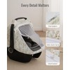 Blissful Diary Baby Car Seat Cover, Extra Large Mesh Window,