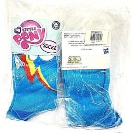 Ripple Junction 2 Pair of My Little Pony Rainbow Dash Cutie Women's Crew Socks Size 9 10 11 New