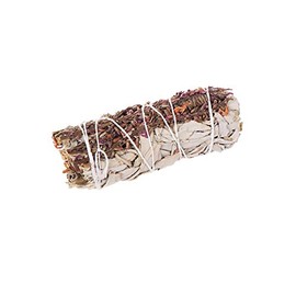 NKlaus 1x Weißer Salbei + Lavendel 10cm 4" Smudge Sticks Räucherbündel 30g 6728