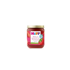 Hipp Fruit Cream Apple with Strawberry & Raspberry from 5th Month, 160gr