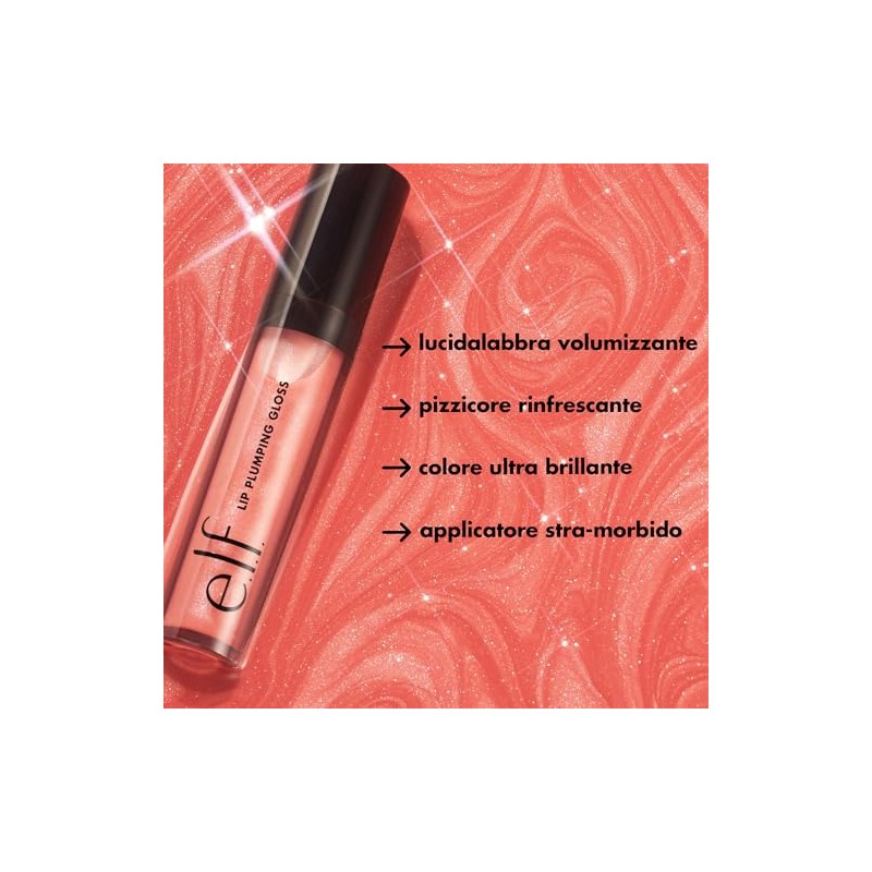 E.L.F. Cosmetics, Lip Plumping Gloss, Champagne Glam, 2.7 g