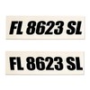 Boat Registration Hull Numbers Vinyl Decal Sticker Set | Racing