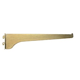 Knape & Vogt 180BR 12" 12" Brass Shelf Brackets