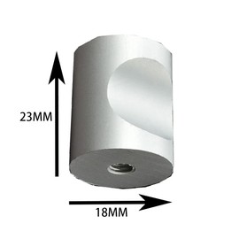 SagaSave 10 Pcs Black Cylinder Cabinet Knobs, Single Hole Aluminum Alloy Hardware Knobs Fit for Cupboard, Drawer, Wardrobe, Kitchen