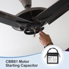 sourcing map CBB61 Capacitor, 15uF 450V 2-Wire Ceiling Fan Motor