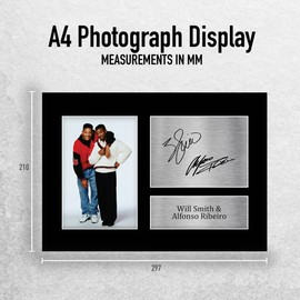HWC Trading A4 Will Smith Alfonso Ribeiro Fresh Prince Gifts Printed Signed Autograph Picture for TV Show Fans