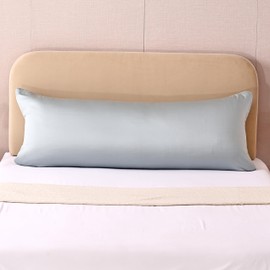 evolive Luxury 100% Tencel Material Silk Feel Cooling Breathable Pillow Cover/Pillowcases (Mineral Blue, 21“X54“ Body Pillow Cover)