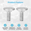 luxlead 2 PCS Lower Engine Cover Bolt Pin Screws Set