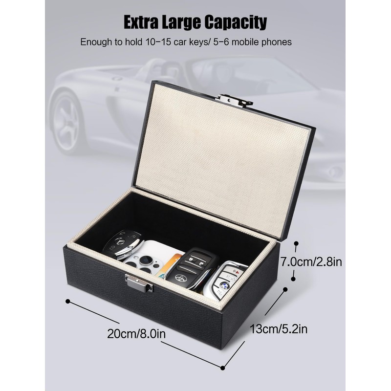 WHonor Faraday Box for Car Keys, RFID Signal Blocker Key