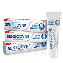 Sensodyne Sensodyne Repair and Protect Mint Toothpaste, Toothpaste for Sensitive Teeth and Cavity Prevention, 3.4 oz (Pack of 3)