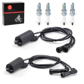 MOTO1988 Ignition Coil Pack & spark plug + Cap For HONDA Magna 700 VF700C VF700S 84-86 V45 Magna 750 VF750C 82-83 V65 Magna 1100 VF1100C 83-86