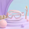 Kids Anti-Fog Swim Goggles with Case – Waterproof Big Frame