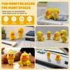 Nexalithix 2-Pack Funny Angry Duck Figurines, 3D Printed Little Yellow