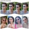 Dollger Retro Rectangle Sunglasses for Women Men Square Narrow Hip