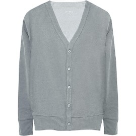 Fun. AIRCTIVE Men's Cardigan, Summer, Sweat Absorbent, Quick Drying, Cool to Touch, Thin, Business, gray