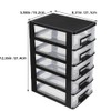 Plastic Storage Drawers, Cabilock 5 Drawer Storage Drawer Unit, Plastic