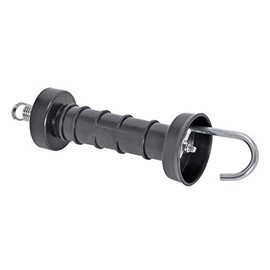 Göbel Compact Gate Handle Black with Hooks for Pasture Fence