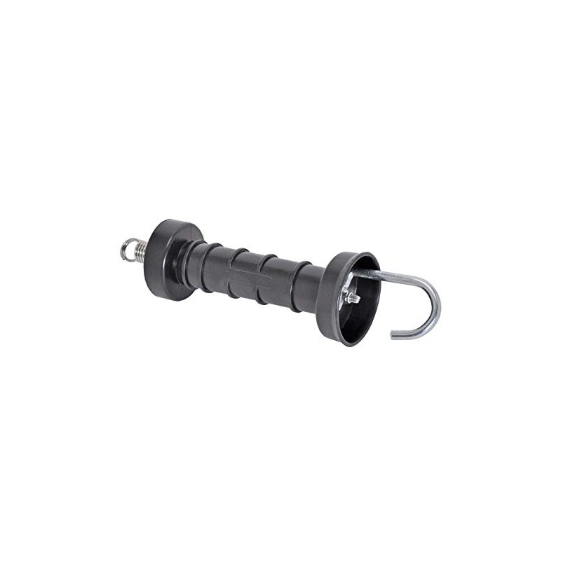 Göbel Compact Gate Handle Black with Hooks for Pasture Fence