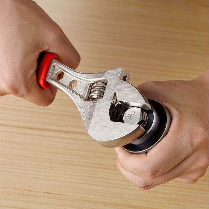 Dekton 10" Sure Grip Adjustable Spanner-1 1/4" Jaw Capacity| Straight