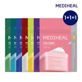 Mediheal [Trial Size] Derma Pad Travel Pouch of 14 Sheets 1+1+1 (7 Types/Mix and Choose) - Tea Tree / 메디힐 [체험용] 더마 패드 여행용 14매 파우치 1+1+1 (7종/교차선택) - 티트리