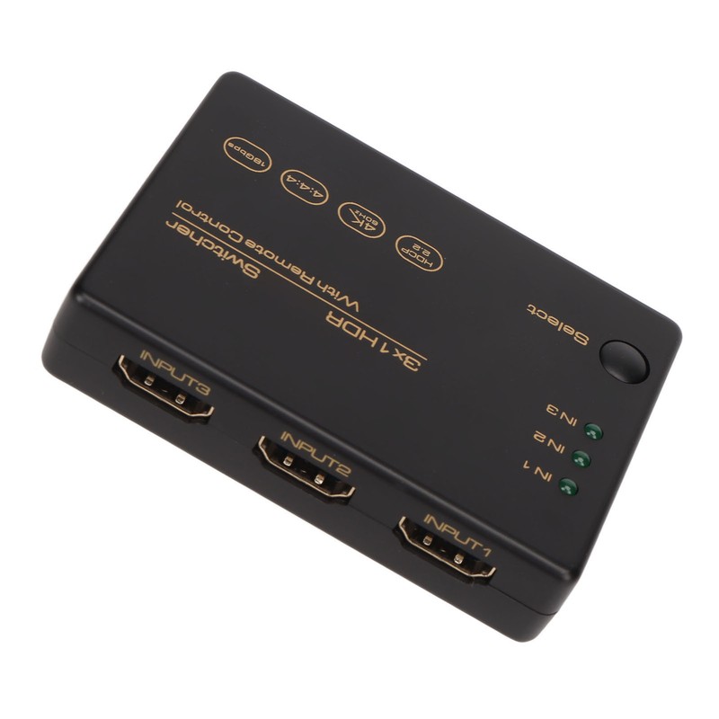 4K HD Switcher 3 in 1 Out 4K 60Hz HDR