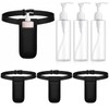 3 Pcs Massage Oil Bottles Cover Kits, Black Adjustable Single