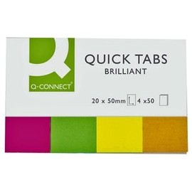 Quick TABS NEON, Stationery Paper Office Consumables, 1 Piece in Pack - KF01226