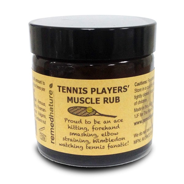 Remedinature Tennis Players' Muscle Rub, Natural Massage Balm 60ml