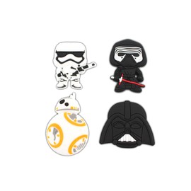 4 Pcs Set - Large 3 inches - Star Stormtrooper BB8 Black White Soldier Refrigerator Magnets Fridge Magnet Set for Locker