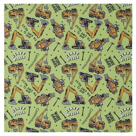 GRINLAB Kids' Lunch Cloth, Placemat, Lunch Napkin, Boys, Girls, Lunch Cloth, Large Size, For Kids, Kids, Kindergarten, Elementary School, Nursery School, Kindergarten, A: Working Car/Green